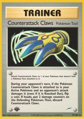 Counterattack Claws - 97/105 - Uncommon - 1st Edition